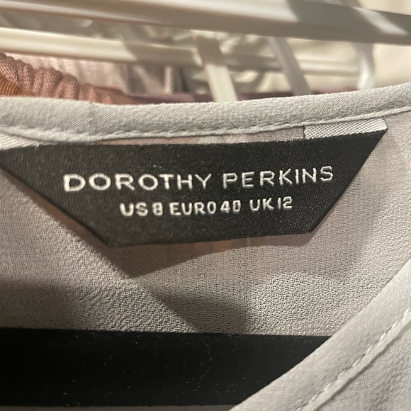 Grey formal wedding maxi dress chiffon - Picture 5 of 5